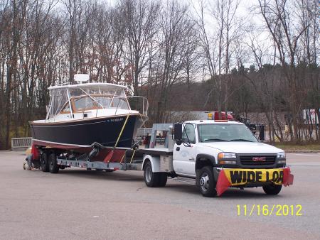 Starting the process of bringing home boats from Statten Island